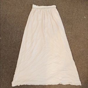 Paper Crane Gauze Maxi Skirt